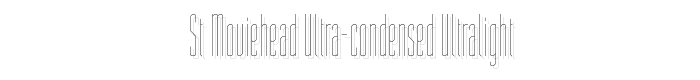 ST Moviehead Ultra-condensed UltraLight font